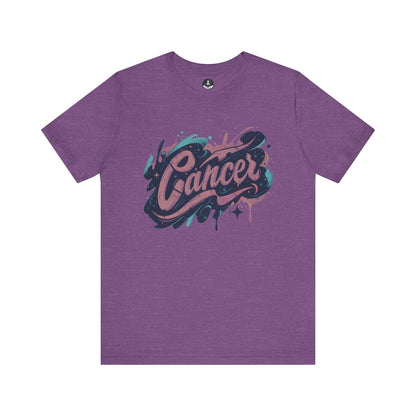 T-Shirt Heather Team Purple / S Cosmic Splash Cancer TShirt: Emotions in Hues