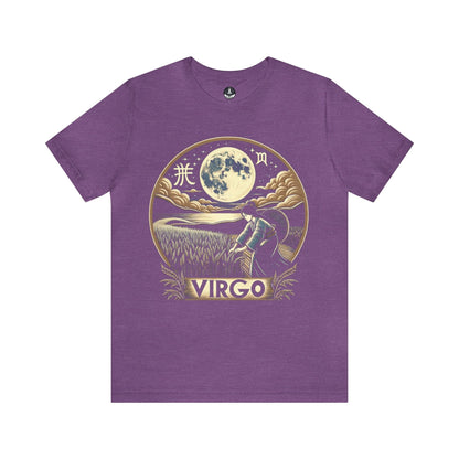 T-Shirt Heather Team Purple / S Harvest Moon Serenity: Virgo Ukiyo-e Inspired T-Shirt