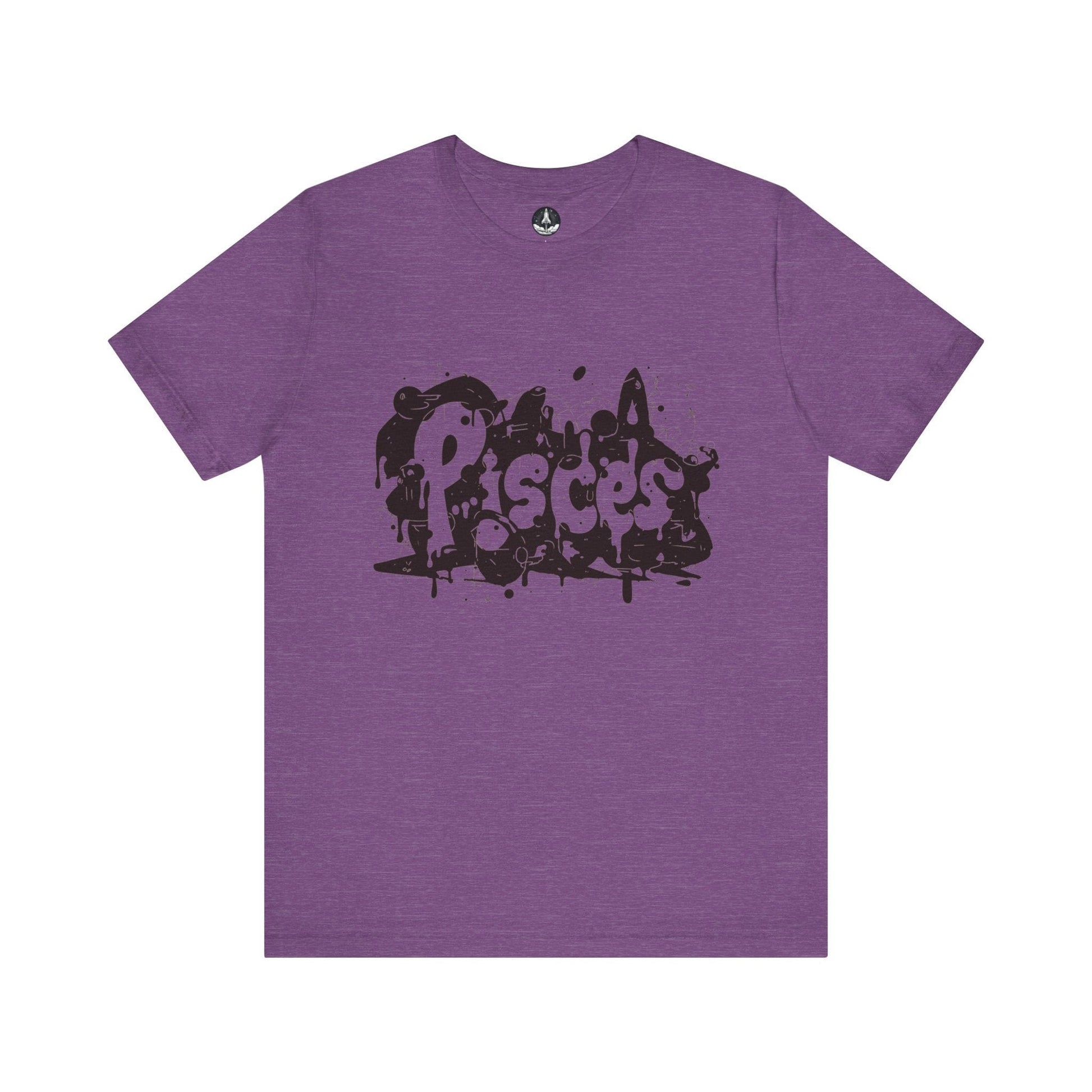 T-Shirt Heather Team Purple / S Piscean Inkflow TShirt: Depth of Imagination