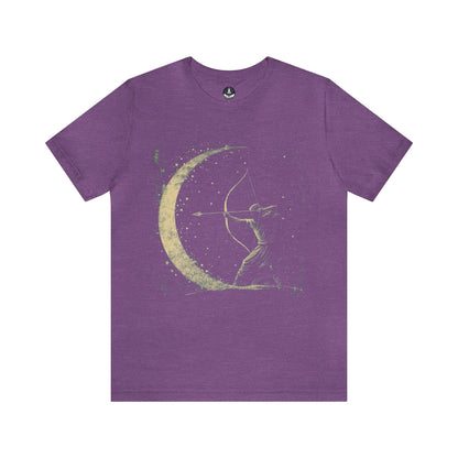 T-Shirt Heather Team Purple / S Sagittarius Archer TShirt: Aim High with Astro-Inspired Comfort