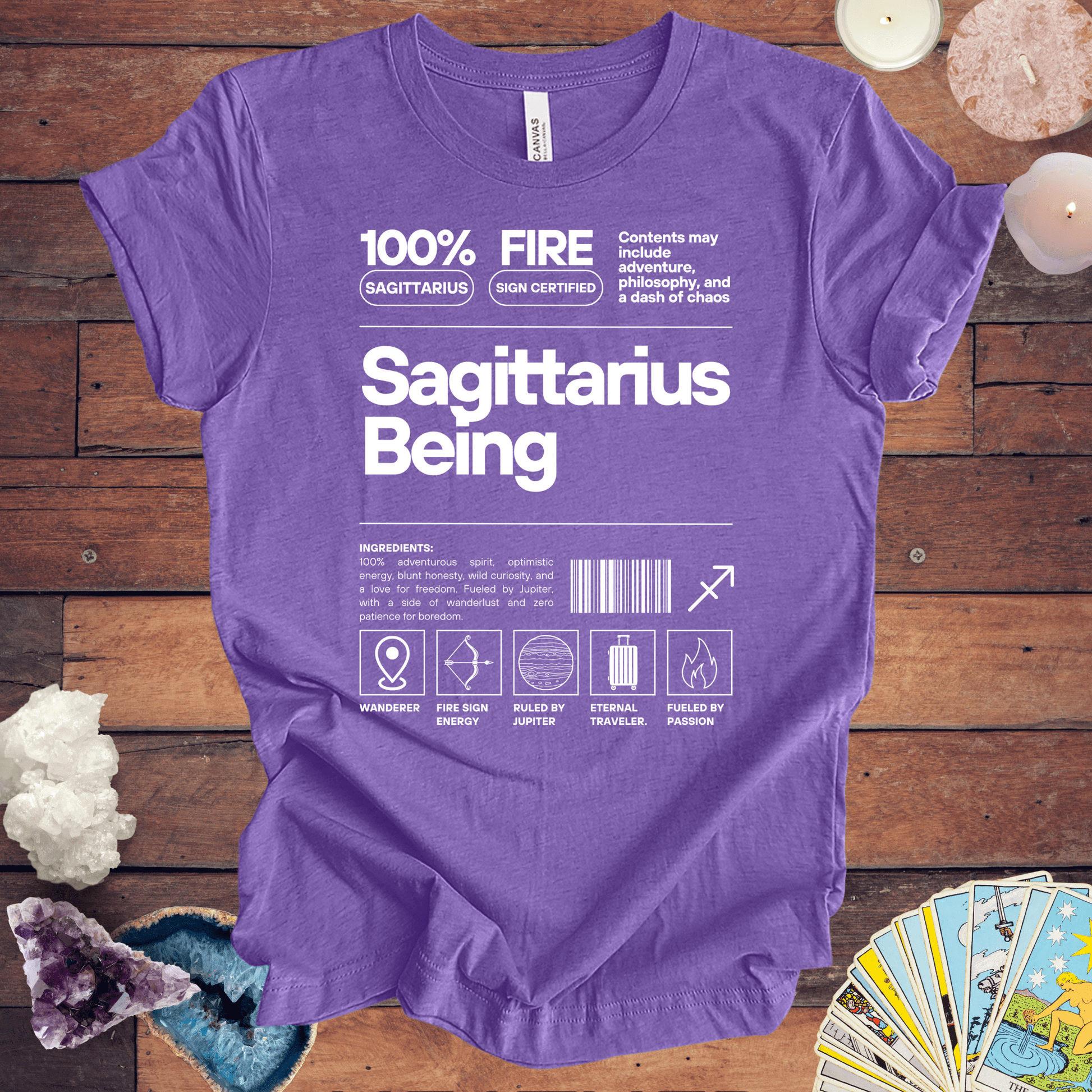 T-Shirt Heather Team Purple / S Sagittarius Being - Zodiac-Inspired T-Shirt