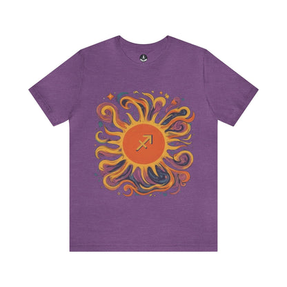 T-Shirt Heather Team Purple / S Sagittarius Sun Archer Soft T-Shirt: Aim High, Stand Out