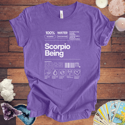 T-Shirt Heather Team Purple / S Scorpio Being - Zodiac-Inspired T-Shirt