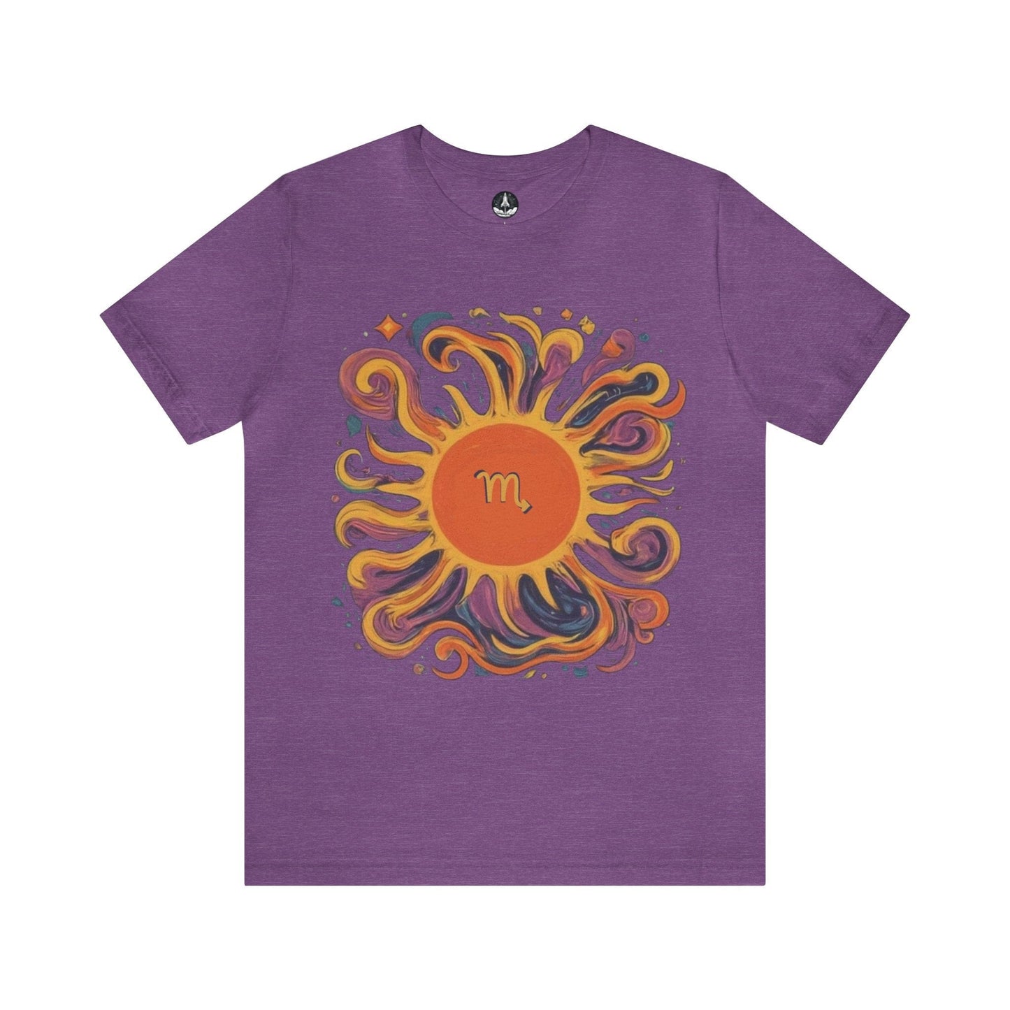 T-Shirt Heather Team Purple / S Scorpio Sun Sign T-Shirt: Unveil Your Inner Force