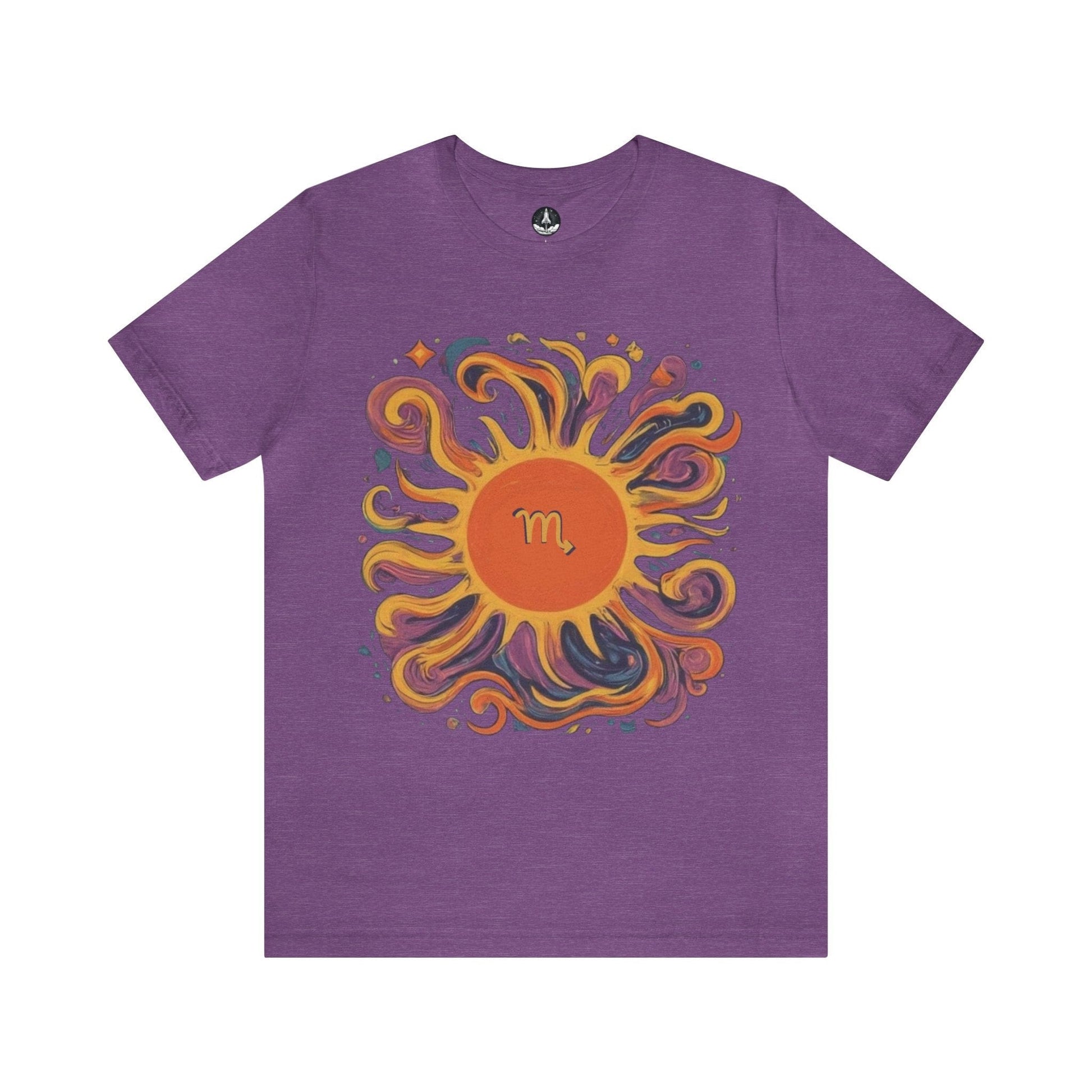 T-Shirt Heather Team Purple / S Scorpio Sun Sign T-Shirt: Unveil Your Inner Force