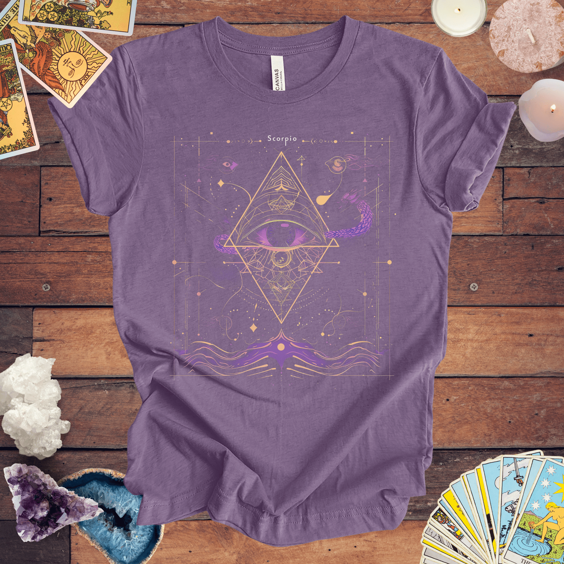 T-Shirt Heather Team Purple / S Scorpio The Intuitive Mystic T-Shirt