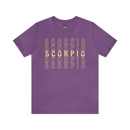 T-Shirt Heather Team Purple / S Scorpio Zodiac Essence T-Shirt: Minimalism for the Enigmatic