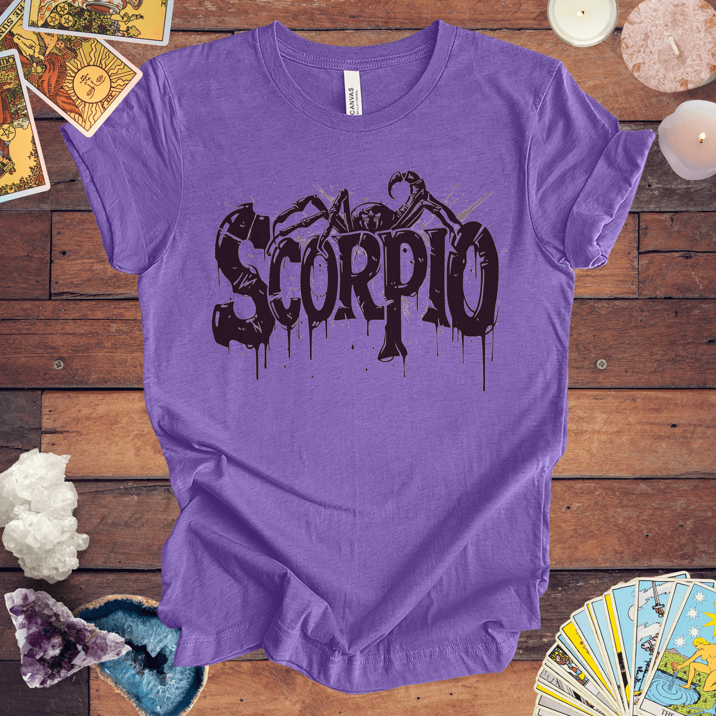 T-Shirt Heather Team Purple / S Sting of Mystery Scorpio TShirt: Intensity Unleashed