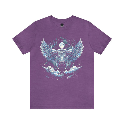 T-Shirt Heather Team Purple / S Taurus Celestial Bull T-Shirt: Stellar Determination