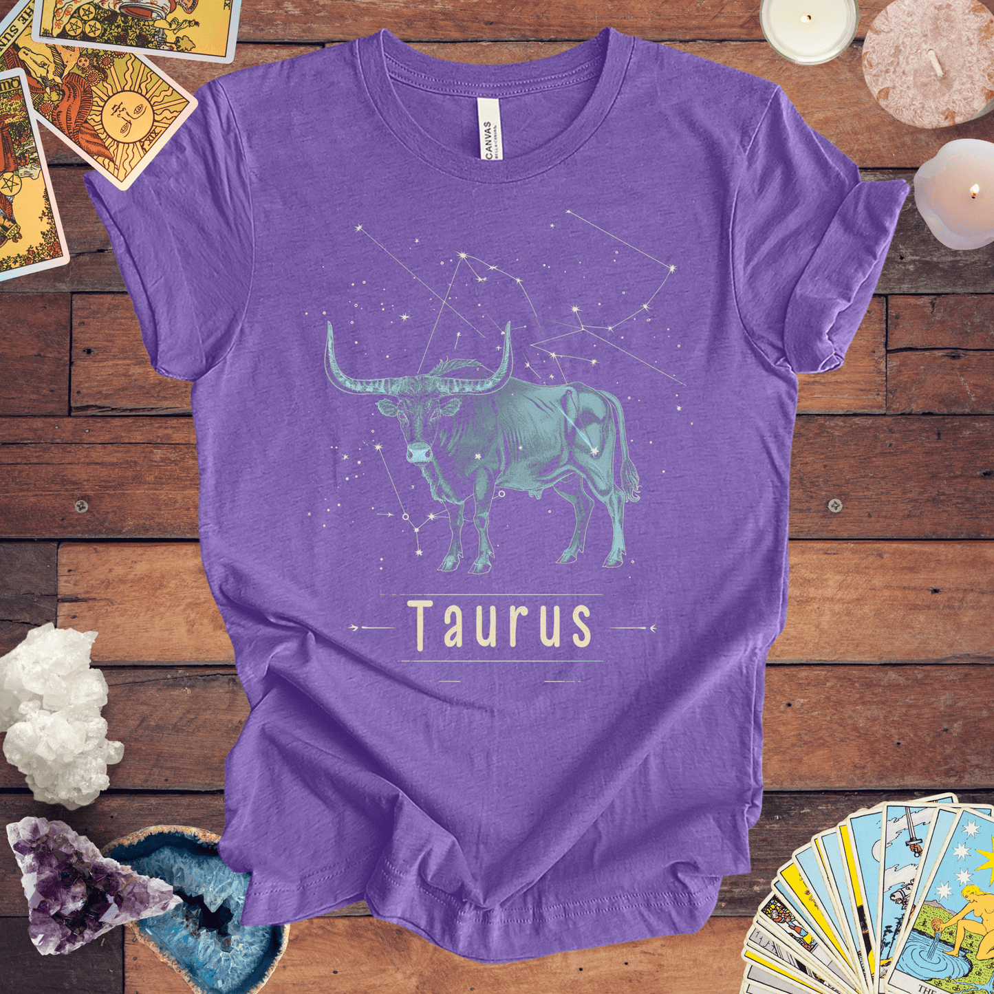 T-Shirt Heather Team Purple / S Taurus Earth Essence T-Shirt