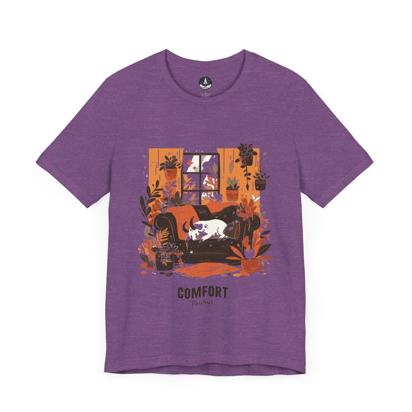 T-Shirt Heather Team Purple / S Taurus Zodiac Comfort: Astro Seeker T-Shirt