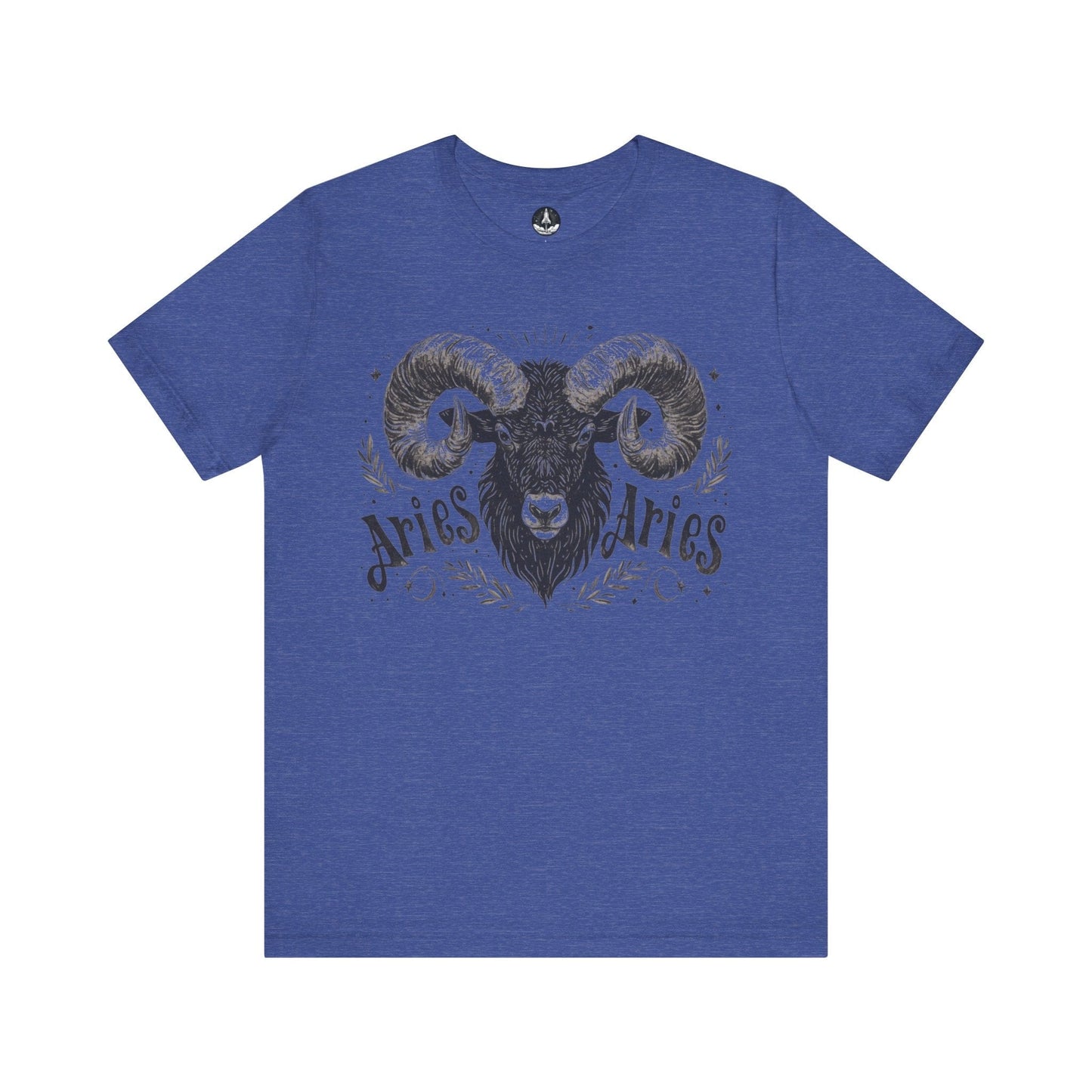 T-Shirt Heather True Royal / S Aries Astrology Unisex TShirt: An Ode to the Maverick