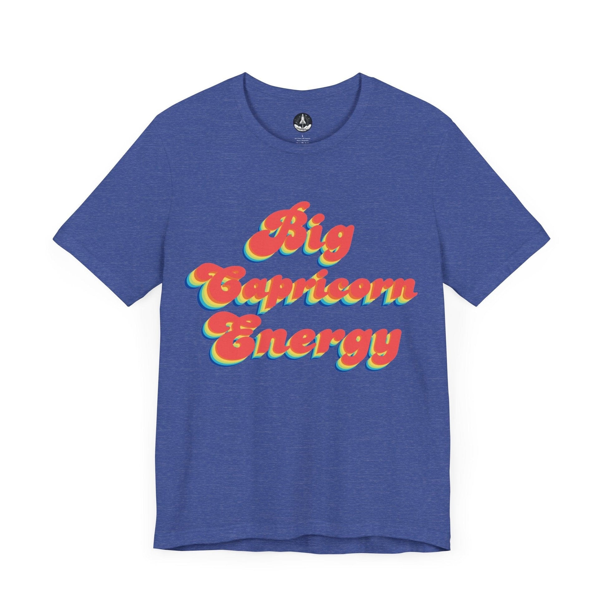 T-Shirt Heather True Royal / S Big Capricorn Energy T-Shirt