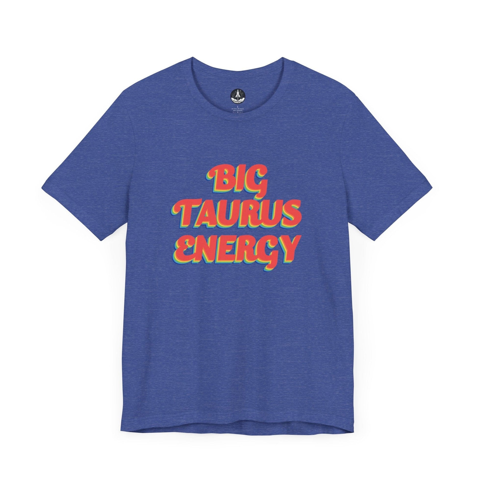 T-Shirt Heather True Royal / S Big Taurus Energy T-Shirt