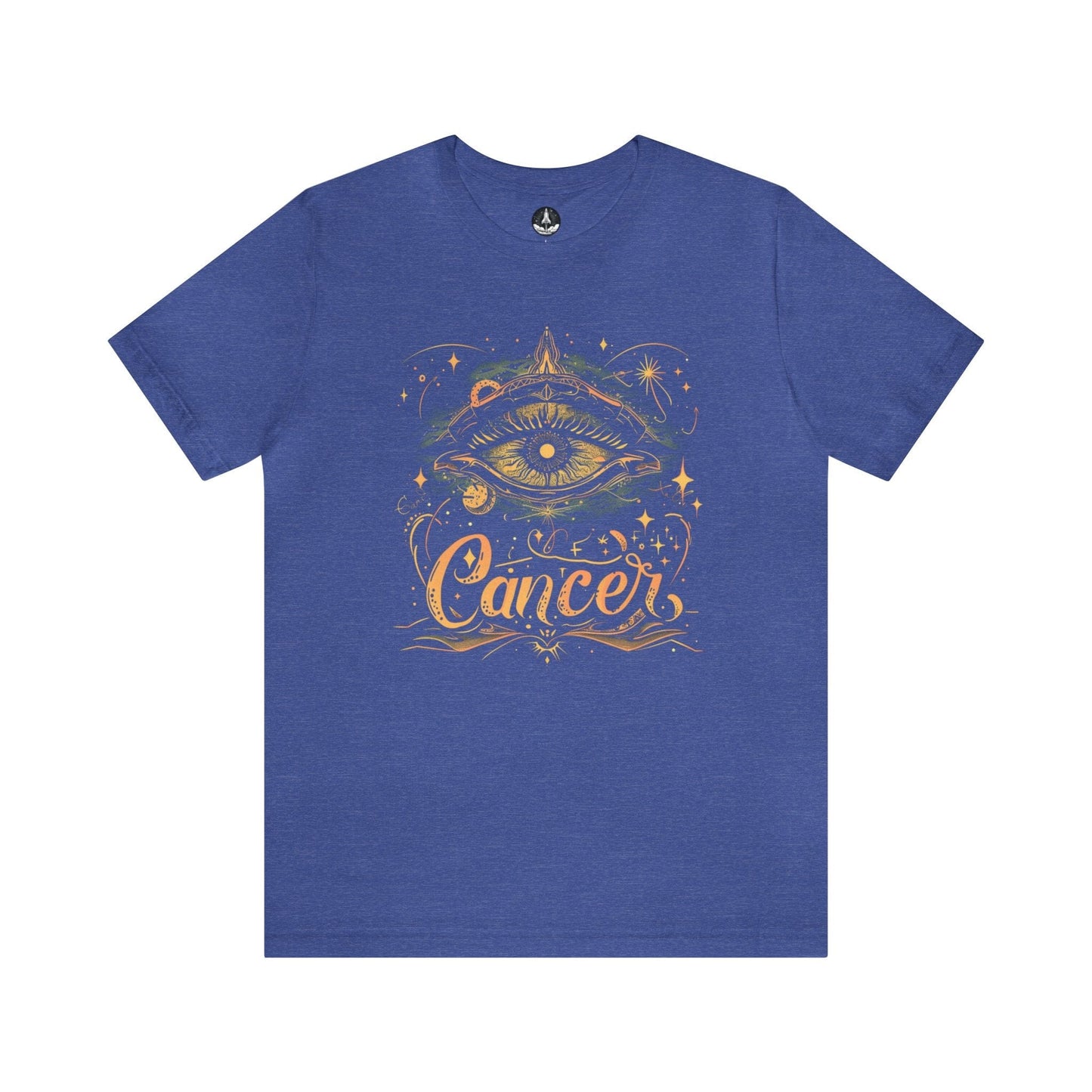 T-Shirt Heather True Royal / S Cancer Celestial Intuition T-Shirt: Vision in the Stars