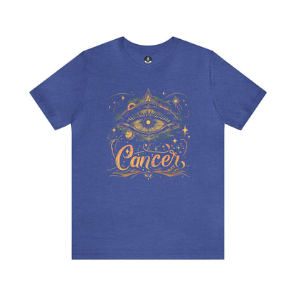 T-Shirt Heather True Royal / S Cancer Celestial Intuition T-Shirt: Vision in the Stars