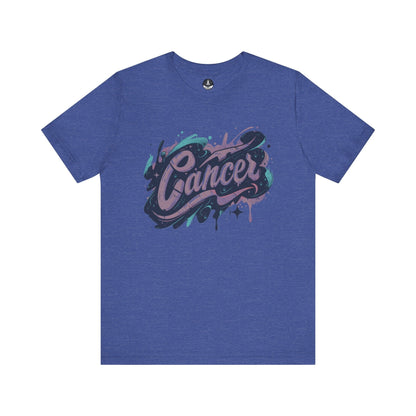 T-Shirt Heather True Royal / S Cosmic Splash Cancer TShirt: Emotions in Hues