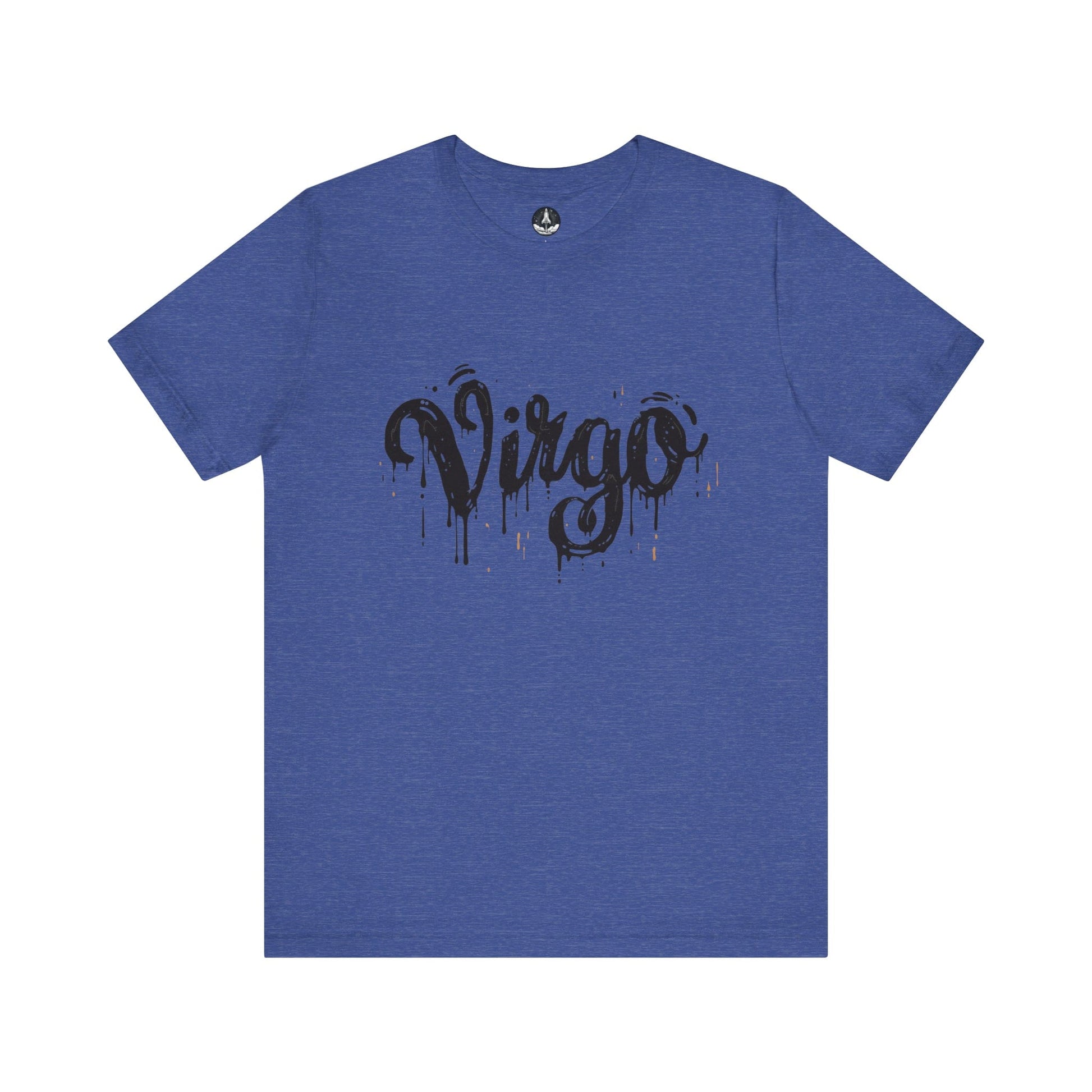T-Shirt Heather True Royal / S Inkwell Virtue Virgo TShirt: Melding Precision with Art