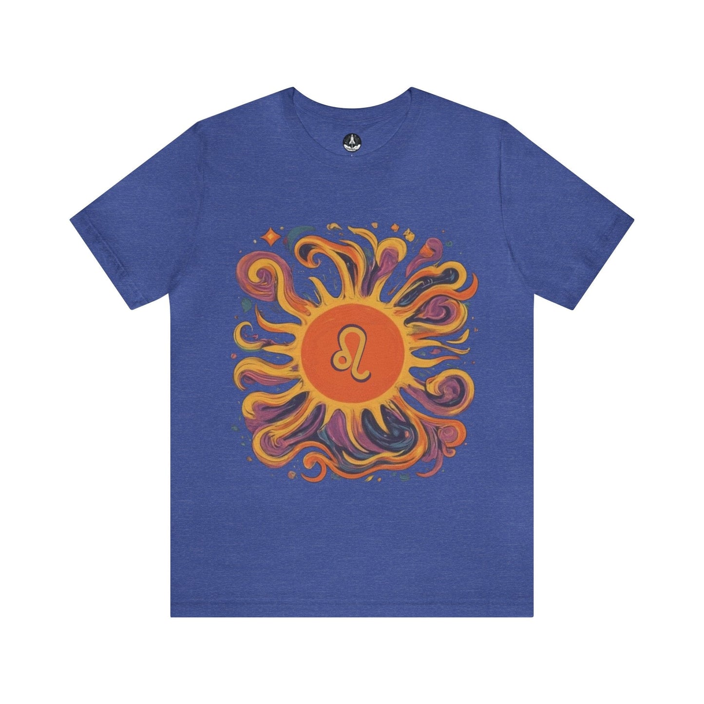 T-Shirt Heather True Royal / S Leo Luminous Essence Soft T-Shirt: Shine Like the Sun