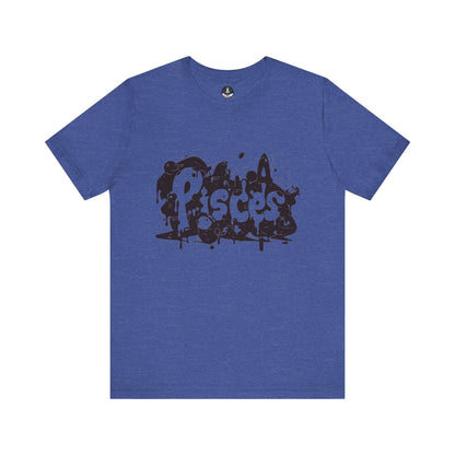 T-Shirt Heather True Royal / S Piscean Inkflow TShirt: Depth of Imagination