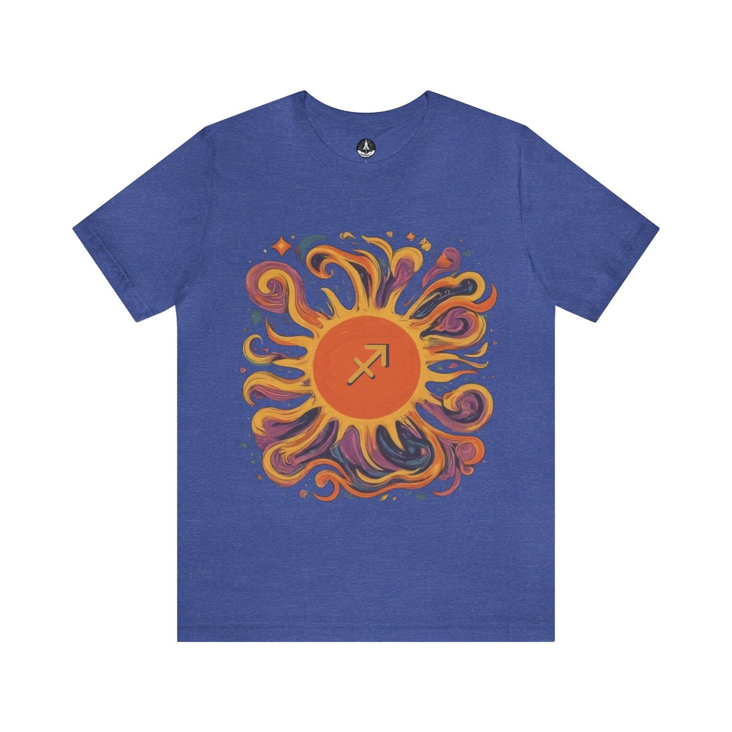 T-Shirt Heather True Royal / S Sagittarius Sun Archer Soft T-Shirt: Aim High, Stand Out