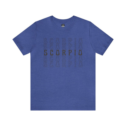 T-Shirt Heather True Royal / S Scorpio Zodiac Essence T-Shirt: Minimalism for the Enigmatic