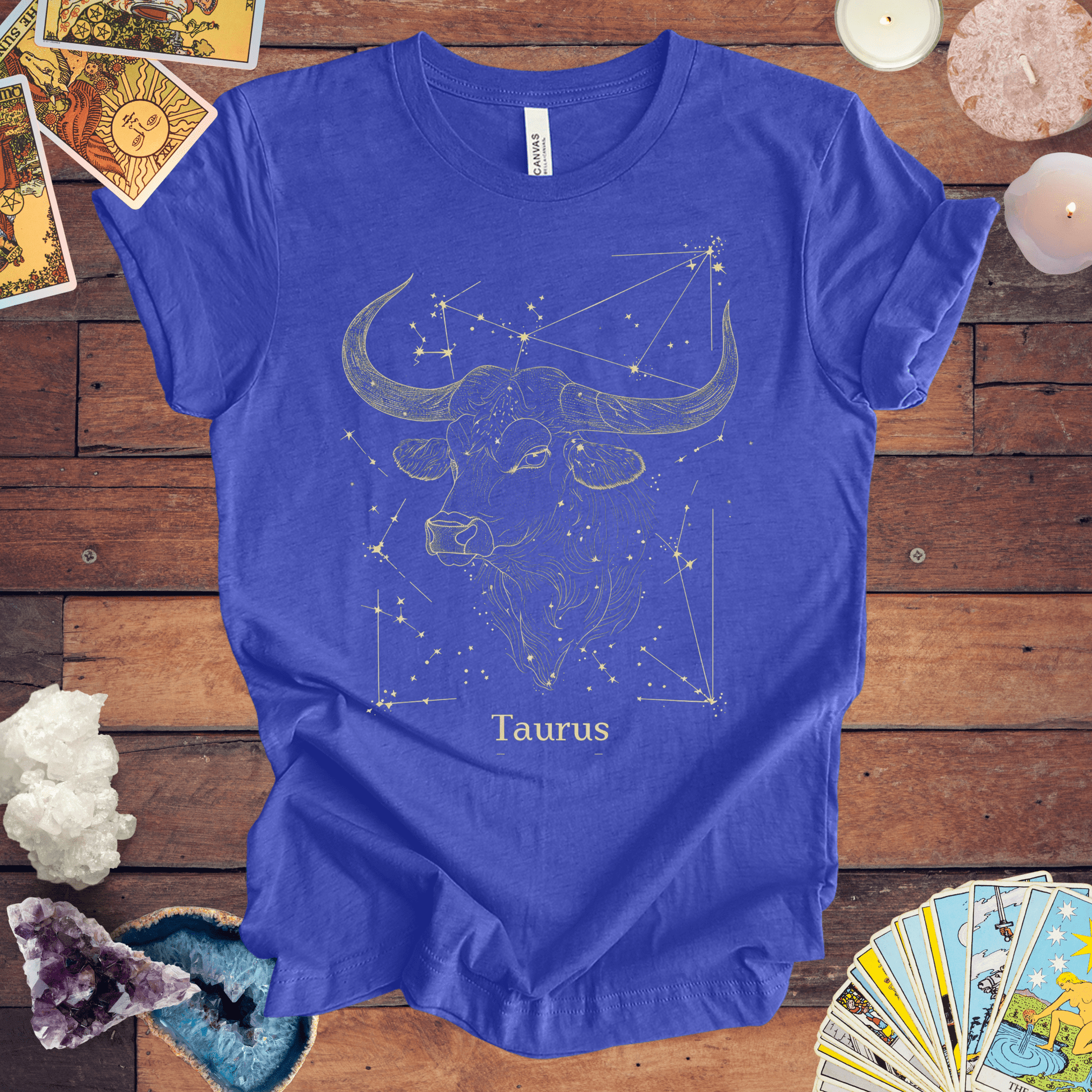 T-Shirt Heather True Royal / S Taurus Bull's Grace T-Shirt