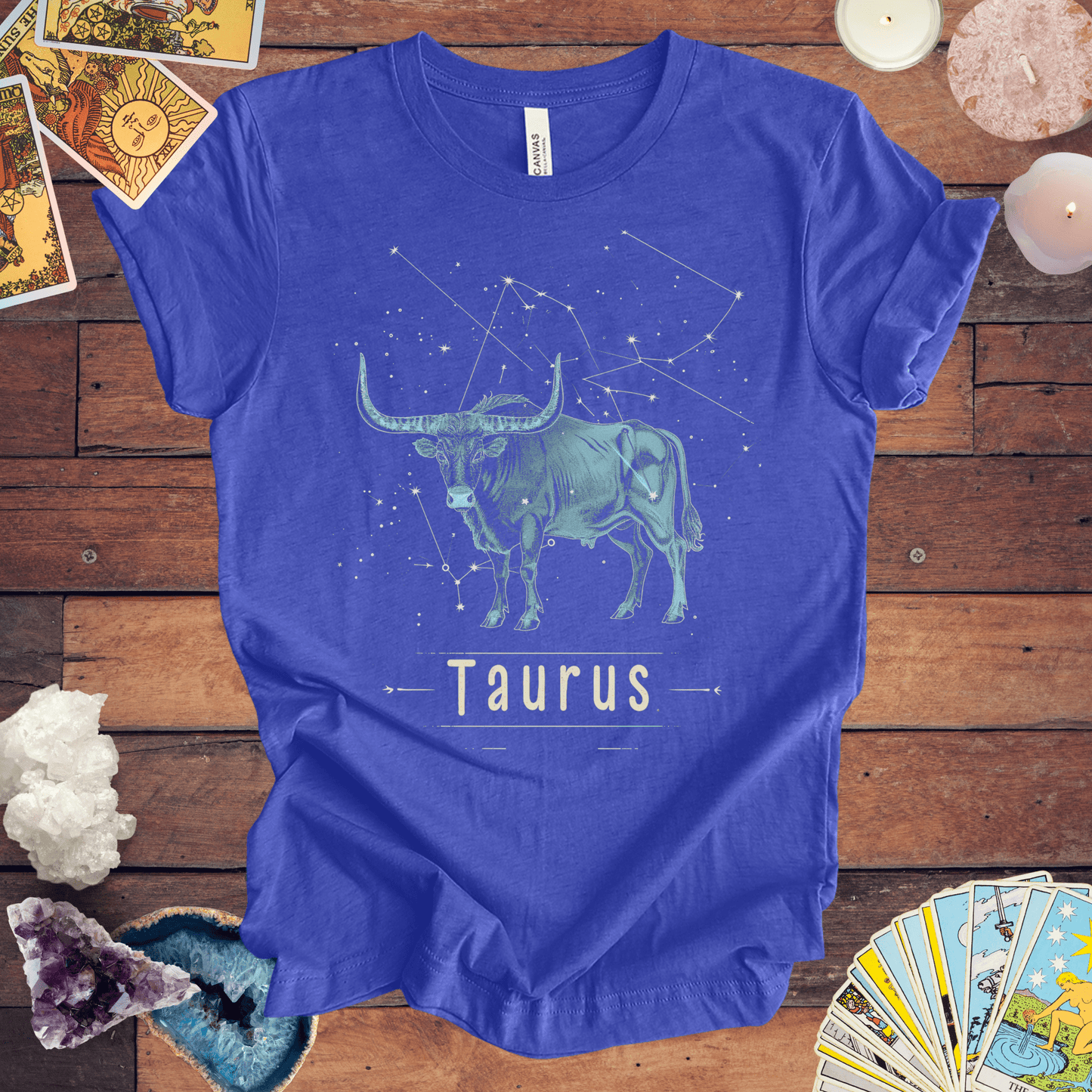 T-Shirt Heather True Royal / S Taurus Earth Essence T-Shirt