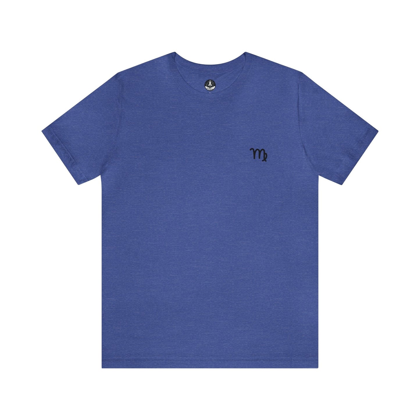 T-Shirt Heather True Royal / S Virgo Zodiac Seal T-Shirt: Embrace Your Analytical Side with Pure Comfort