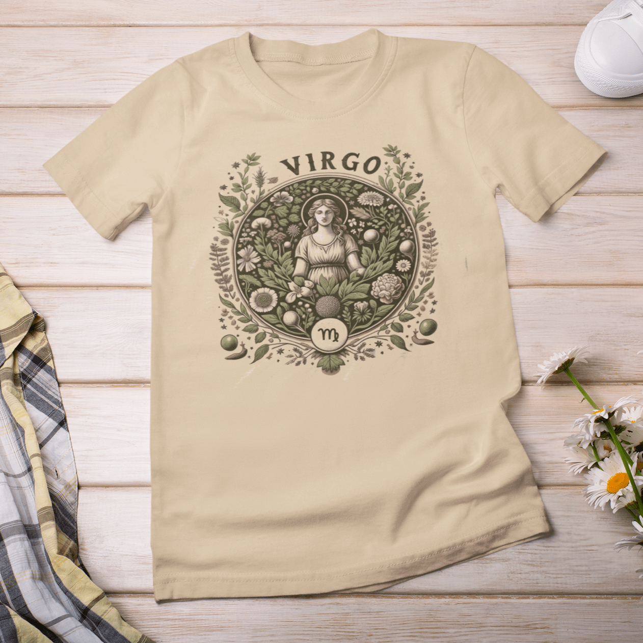 T-Shirt Herbalist's Dream: Virgo Tarot Card T-Shirt