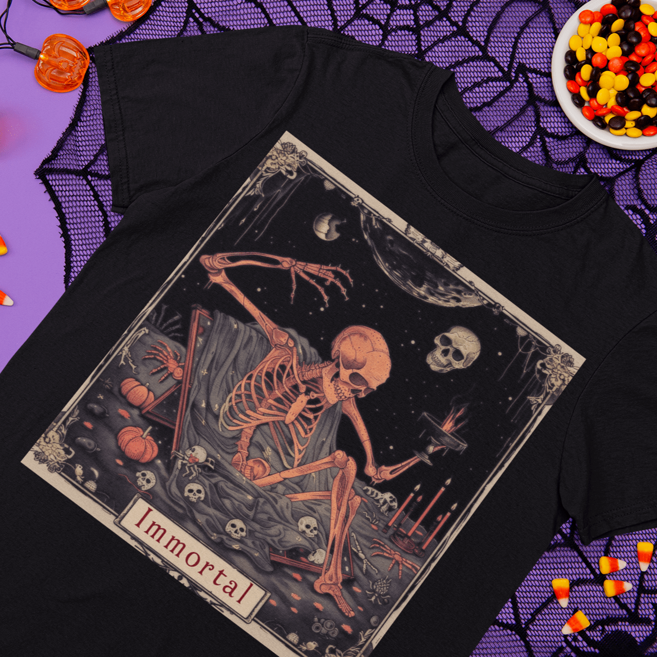 T-Shirt Immortal Dreams Tarot Card T-Shirt - Halloween Limited Edition