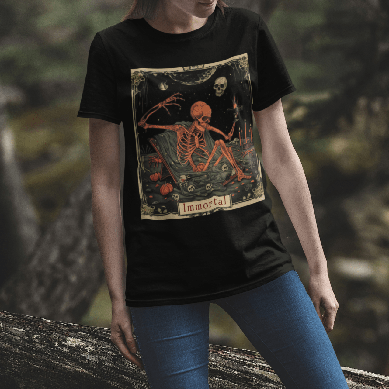 T-Shirt Immortal Dreams Tarot Card T-Shirt - Halloween Limited Edition