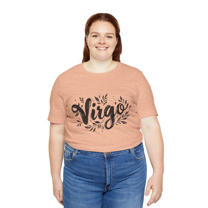 T-Shirt Ink Splattered Virtue Virgo TShirt: Artistic Precision