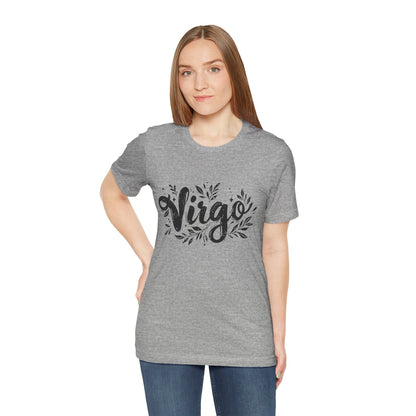 T-Shirt Ink Splattered Virtue Virgo TShirt: Artistic Precision