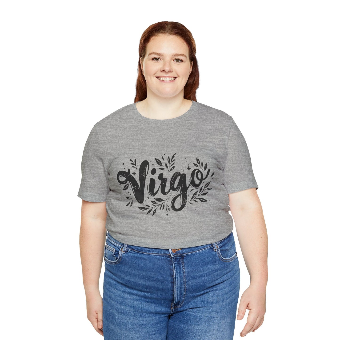 T-Shirt Ink Splattered Virtue Virgo TShirt: Artistic Precision