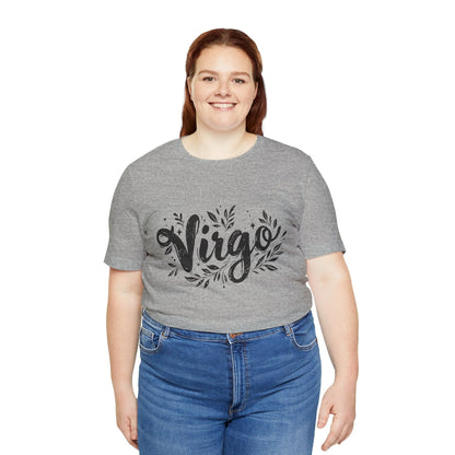 T-Shirt Ink Splattered Virtue Virgo TShirt: Artistic Precision