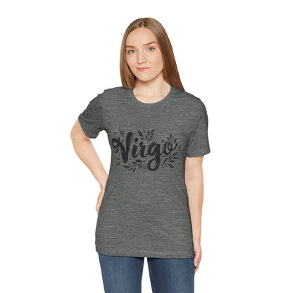 T-Shirt Ink Splattered Virtue Virgo TShirt: Artistic Precision