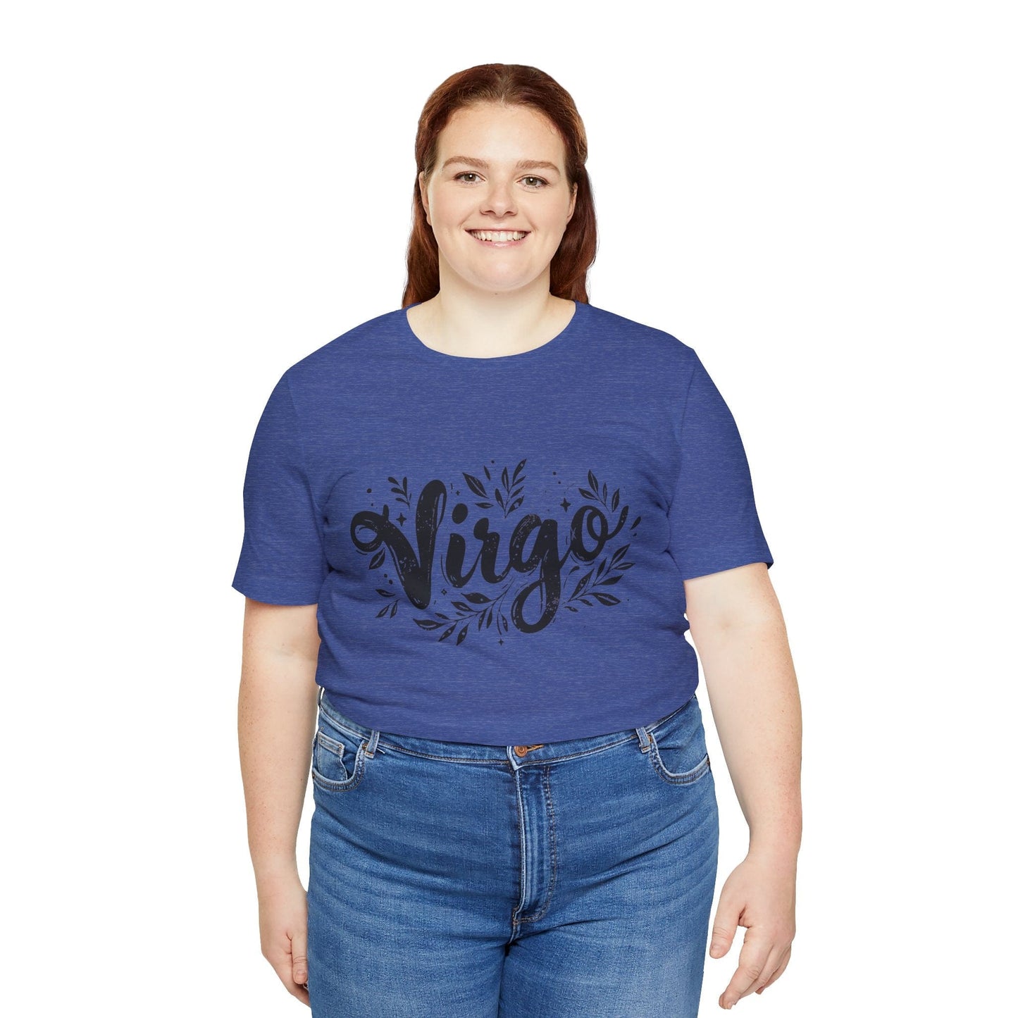 T-Shirt Ink Splattered Virtue Virgo TShirt: Artistic Precision