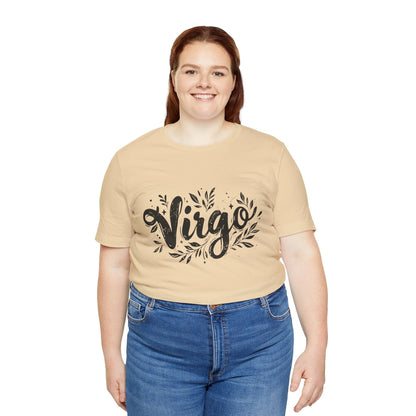 T-Shirt Ink Splattered Virtue Virgo TShirt: Artistic Precision