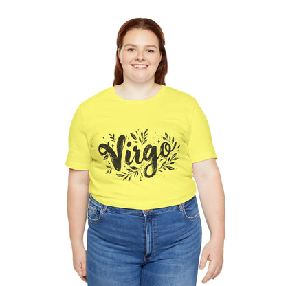 T-Shirt Ink Splattered Virtue Virgo TShirt: Artistic Precision