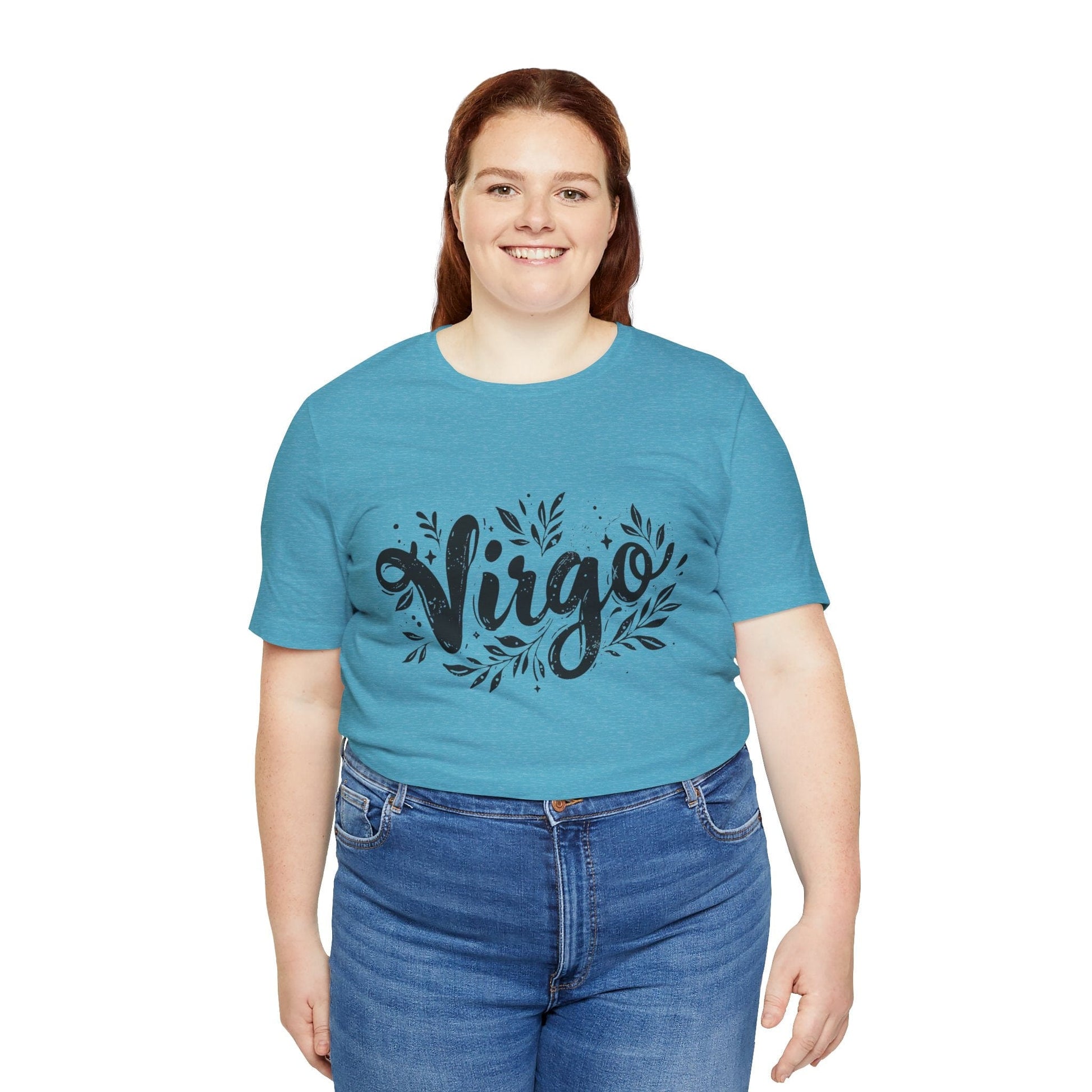 T-Shirt Ink Splattered Virtue Virgo TShirt: Artistic Precision