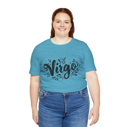 T-Shirt Ink Splattered Virtue Virgo TShirt: Artistic Precision