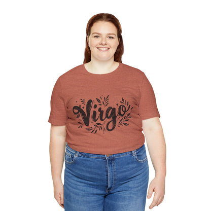 T-Shirt Ink Splattered Virtue Virgo TShirt: Artistic Precision