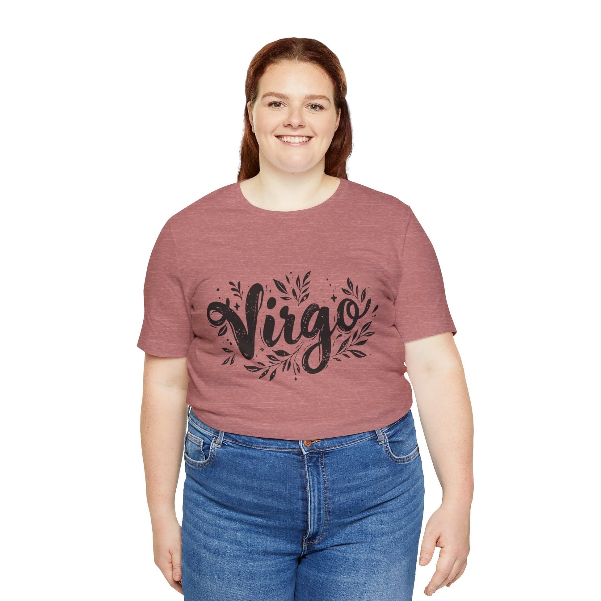 T-Shirt Ink Splattered Virtue Virgo TShirt: Artistic Precision