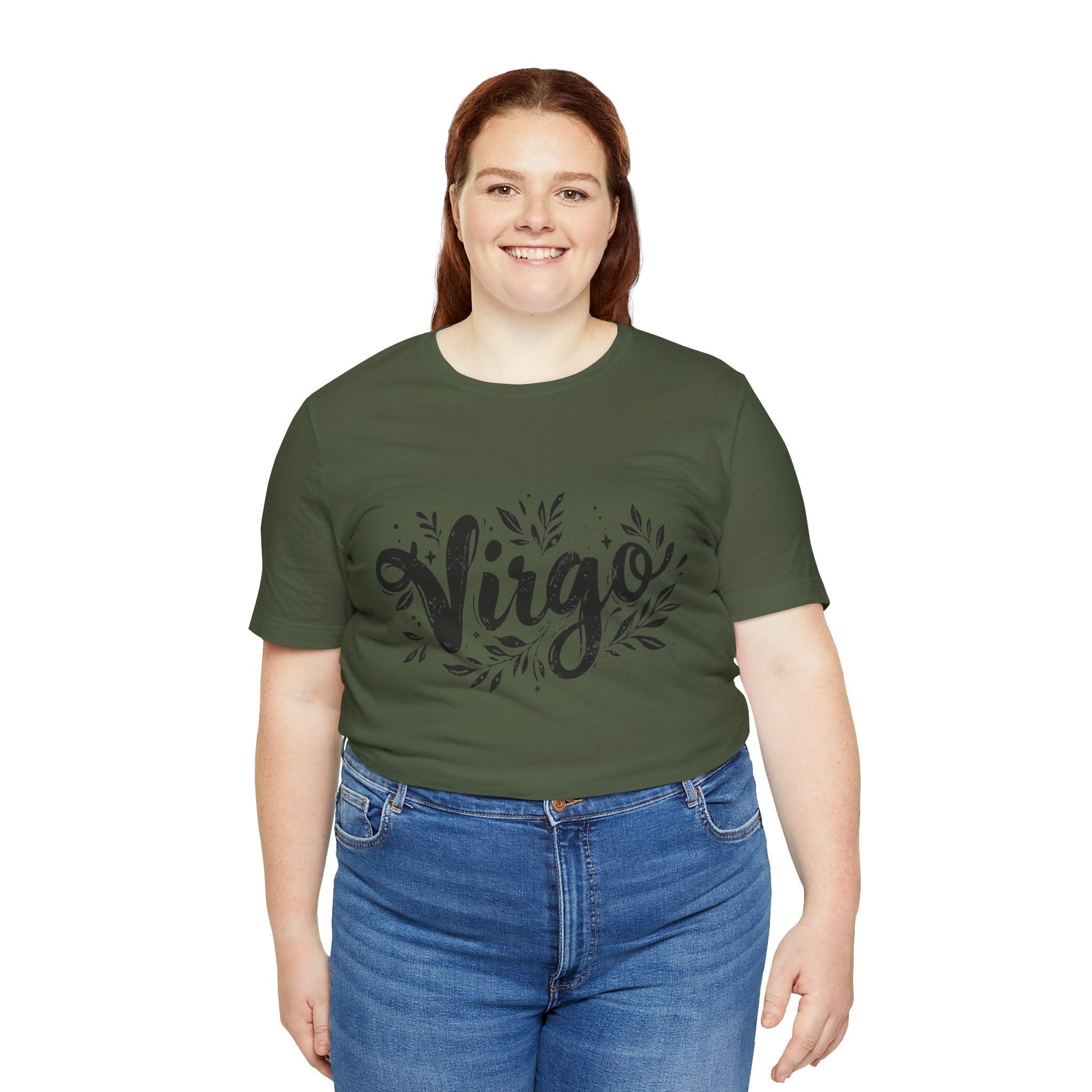 T-Shirt Ink Splattered Virtue Virgo TShirt: Artistic Precision