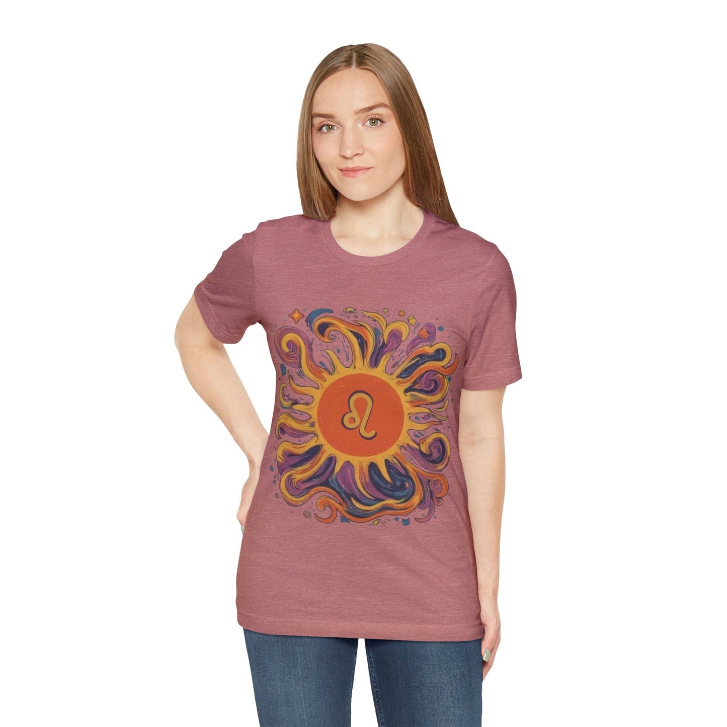 T-Shirt Leo Luminous Essence Soft T-Shirt: Shine Like the Sun