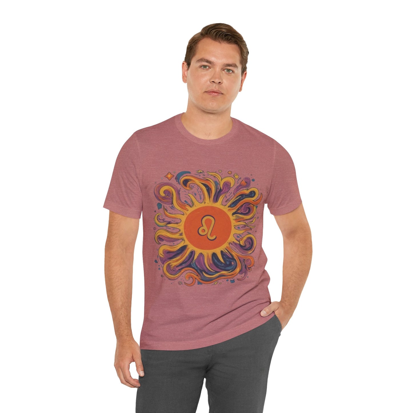 T-Shirt Leo Luminous Essence Soft T-Shirt: Shine Like the Sun