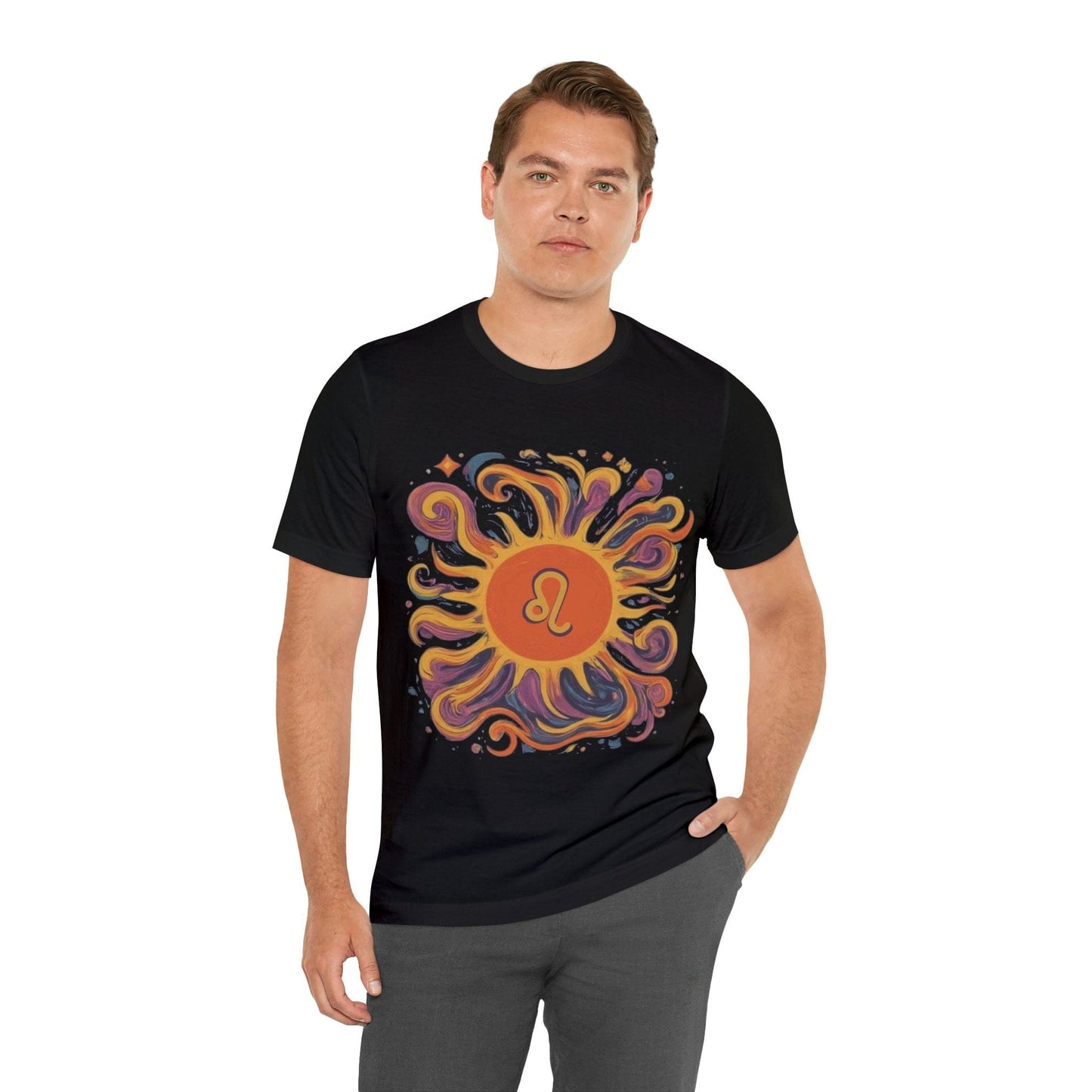 T-Shirt Leo Luminous Essence Soft T-Shirt: Shine Like the Sun