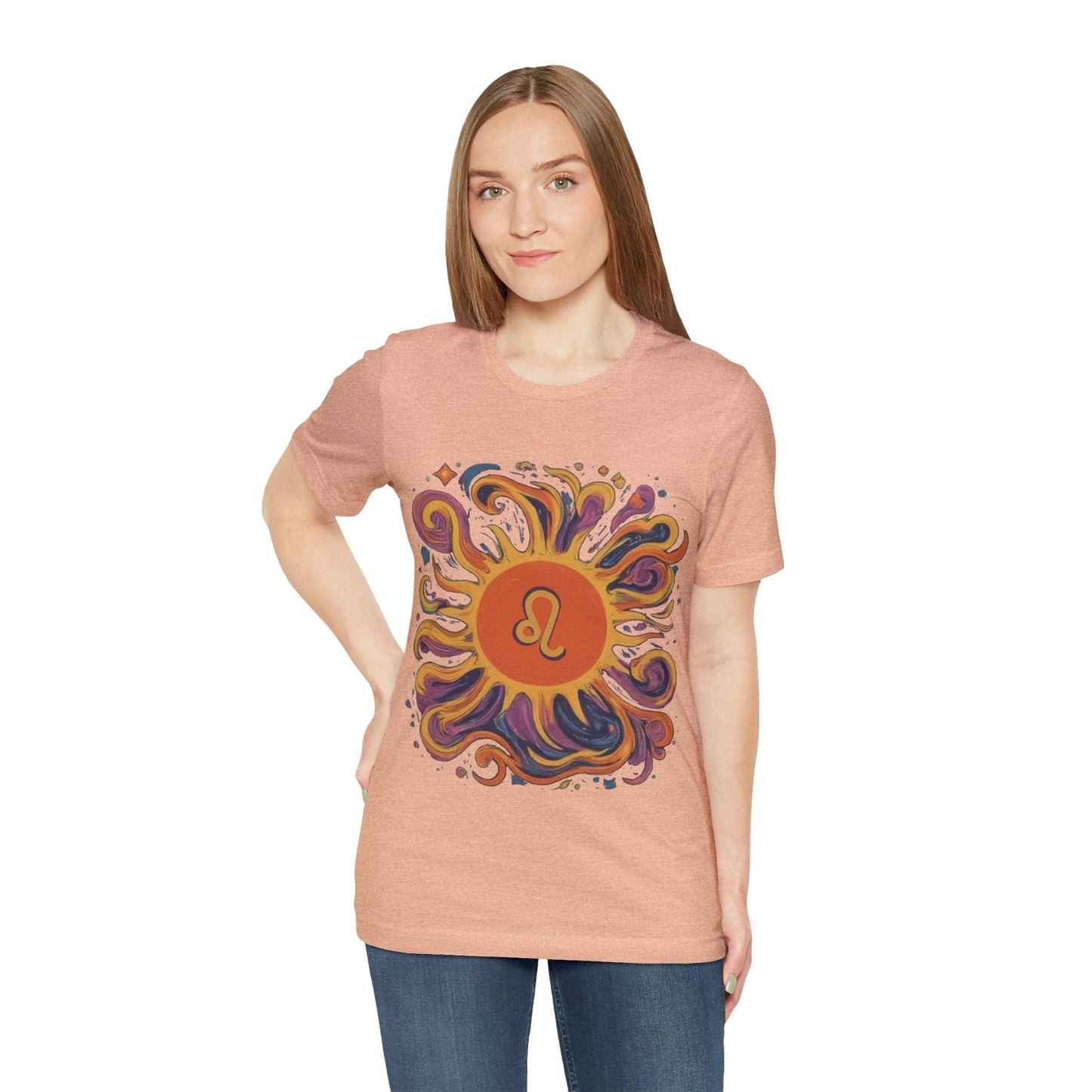 T-Shirt Leo Luminous Essence Soft T-Shirt: Shine Like the Sun