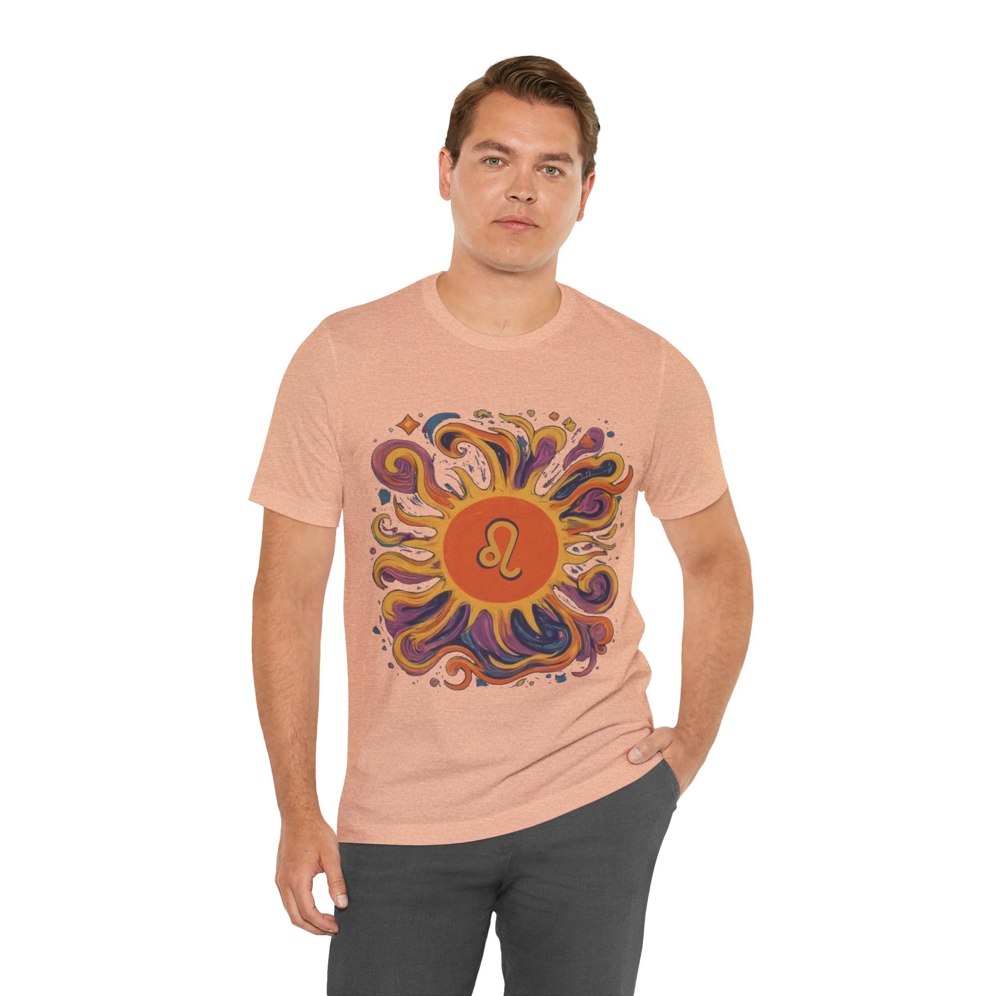 T-Shirt Leo Luminous Essence Soft T-Shirt: Shine Like the Sun